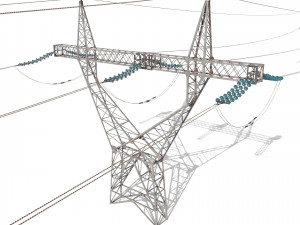 electricity pole 21 3D-Modell