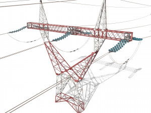 electricity pole 22 3D Model