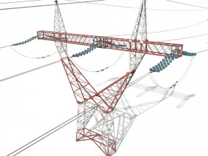 electricity pole 22 3D Model