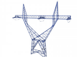 electricity pole 22 3D Model