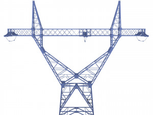electricity pole 22 3D Model