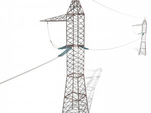 electricity pole 17 3D मॉडल