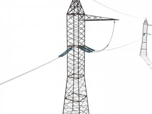 słup energetyczny 17 Model 3D