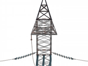 electricity pole 17 3D Model