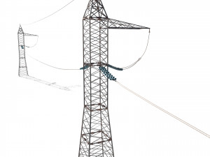 electricity pole 17 3D Model
