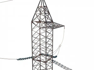 słup energetyczny 17 Model 3D