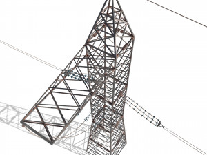 electricity pole 17 3D Model