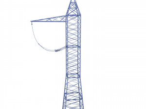 electricity pole 17 3D Model