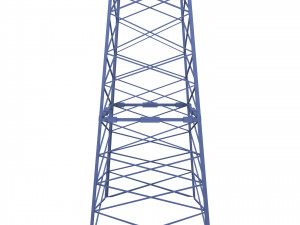 electricity pole 17 3D Model