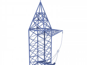 electricity pole 17 3D Model