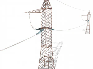 elektrik direği 17 yıpranmış 3D Model