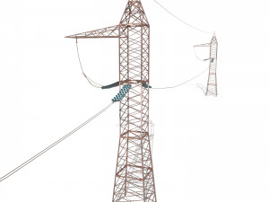 electricity pole 17 weathered 3Dモデル