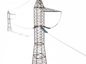 electricity pole 17 weathered 3Dモデル