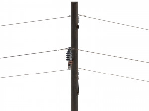 electricity pole 23 3D Model