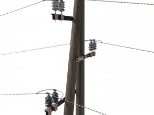 electricity pole 23 3D Model