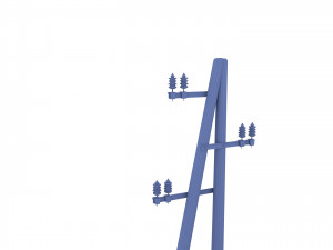 electricity pole 23 3D Model