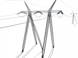 electricity pole 24 3D 模型