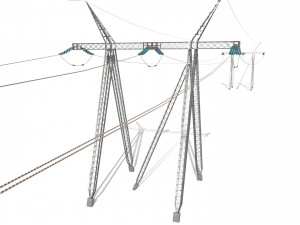 electricity pole 24 3D 模型