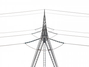electricity pole 24 3D 模型