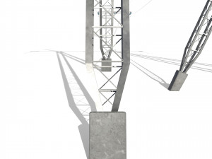 electricity pole 24 3D 模型
