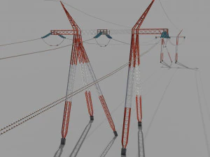 electricity pole 25 3D Model