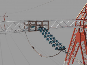 electricity pole 25 Modèle 3D
