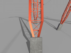 electricity pole 25 Modèle 3D