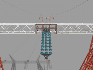 electricity pole 25 Modèle 3D