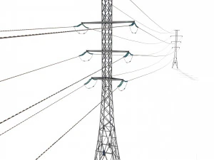 electricity pole 26 3D Model