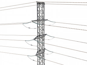 electricity pole 26 3D Модель
