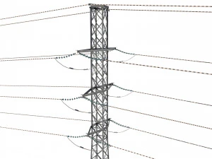 electricity pole 26 3D Model