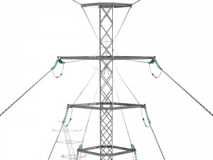 electricity pole 26 3D Model