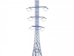electricity pole 26 3D Model