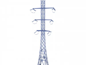electricity pole 26 3D Model