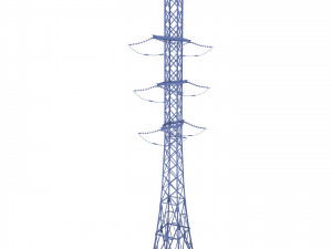 electricity pole 26 weathered 3D 모델
