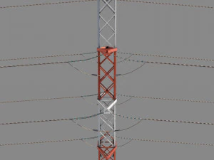 słup energetyczny 27 Model 3D