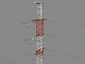 słup energetyczny 27 Model 3D