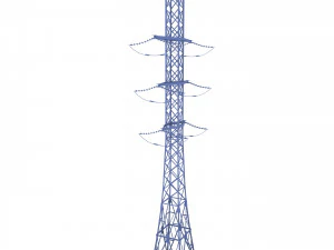 słup energetyczny 27 Model 3D