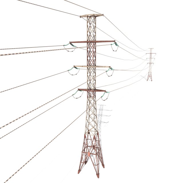 electricity pole 27 weathered Modelo 3D .c4d .max .obj .3ds .fbx .stl .blend 