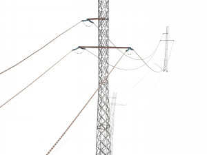 electricity pole 28 Modelo 3D
