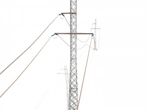 electricity pole 28 3D 모델