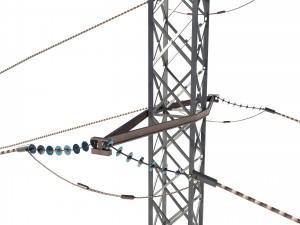 electricity pole 28 3D 모델