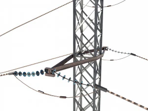 electricity pole 28 3D Model