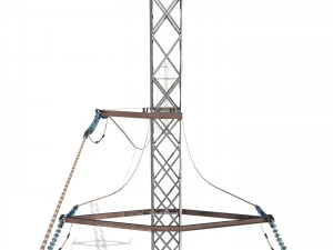 electricity pole 28 3D Model