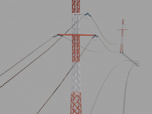 electricity pole 29 Modèle 3D