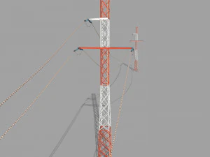 poste de electricidad 29 Modelo 3D