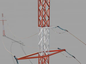 poste de electricidad 29 Modelo 3D