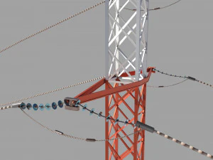 poste de electricidad 29 Modelo 3D