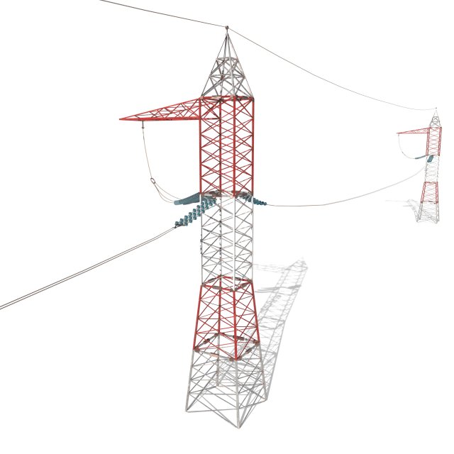 electricity pole 30 Modello 3D .c4d .max .obj .3ds .fbx .stl .blend 