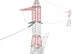 electricity pole 30 3D Model